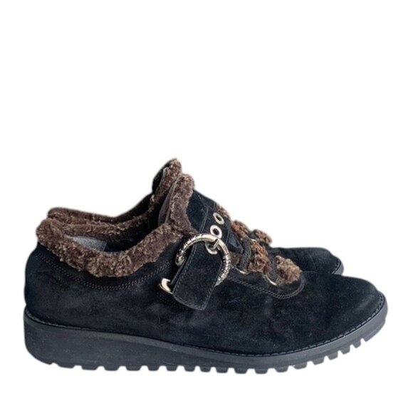 Stuart Weitzman Women’s Size 10 Brown Leather Wedge Clog Booties Slip On Shoes - Picture 1 of 16